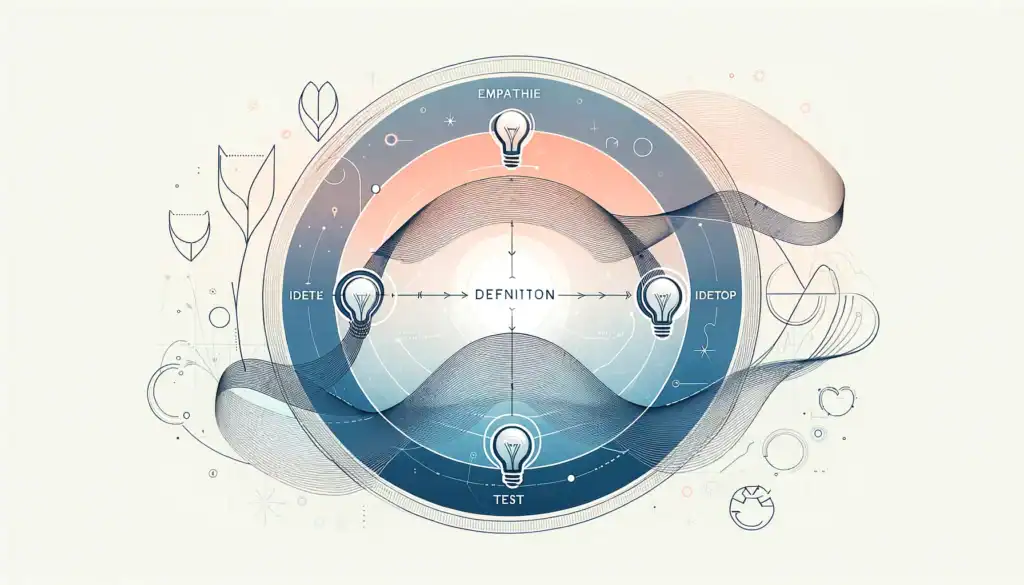 Bild für Design Thinking Prozess erstellt mit DALL-E