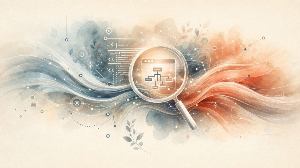 Schemabild als Titelbild für Blogbeiträge rund um technische SEO